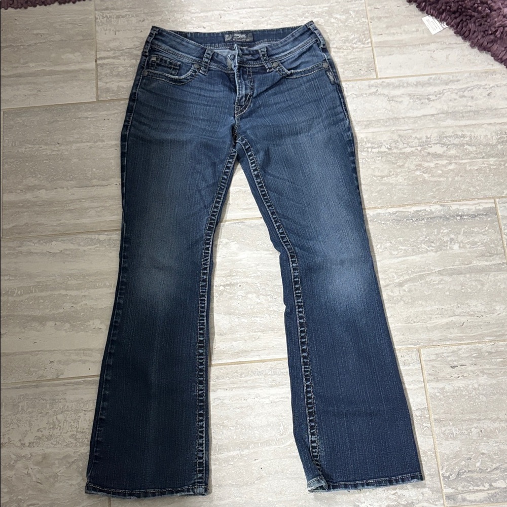 Silver Jeans Women's Dark Indigo Flare Jeans